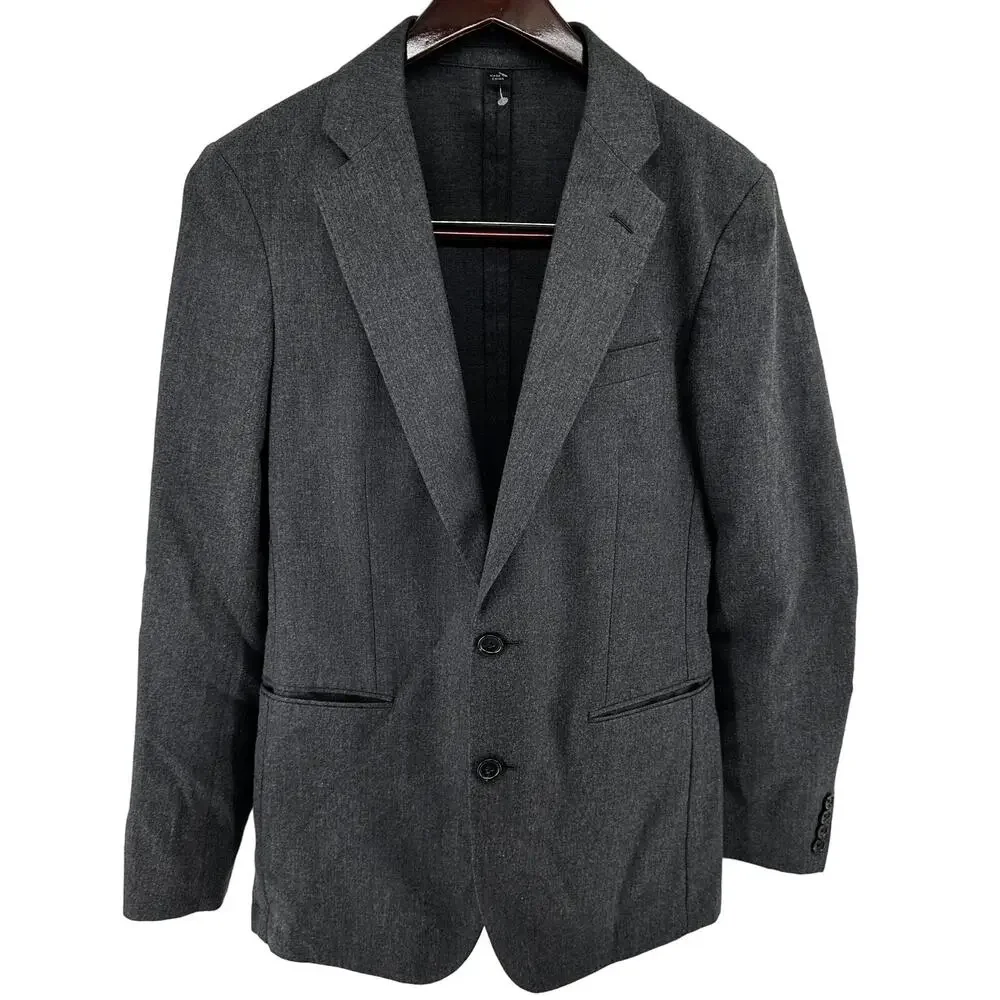 J.Crew Ludlow Slim Unstructured Suit Jacket English Cotton-Wool Twill Moon 36R